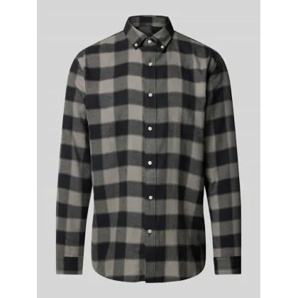 Zdjęcie Koszula casualowa o kroju tailored fit z kołnierzykiem typu button down model ‘LIAN’