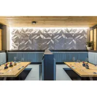 Zdjęcie 60x60 cm VT - PB06 (S96 szary ciemny) ORIGAMI - panel dekor 3D beton architektoniczny A