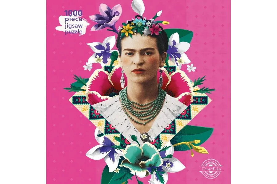 obrazek 1 Puzzle dla dorosłych  - Frida Kahlo (różowa) - Flame Tree Publishing