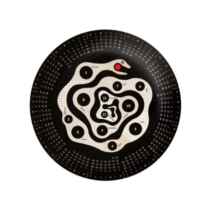 Zdjęcie Talerz – kalendarz na rok 2018 wykonany z porcelany - Vista Alegre