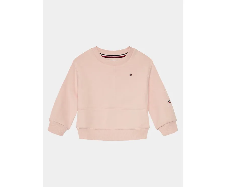 obrazek 1 Tommy Hilfiger Bluza Essential Cnk Sweatshirt KG0KG08094 Różowy Regular Fit