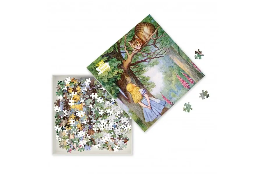 obrazek 3 Puzzle dla dorosłych Alicja i kot z Cheshire - Flame Tree Publishing