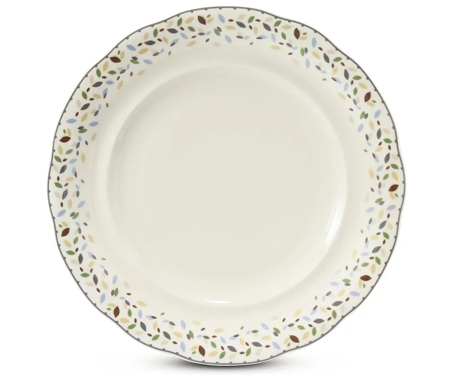 obrazek 1 Piękna stylowa okrągła misa z porcelany zdobiona subtelnym ornamentem - Leander