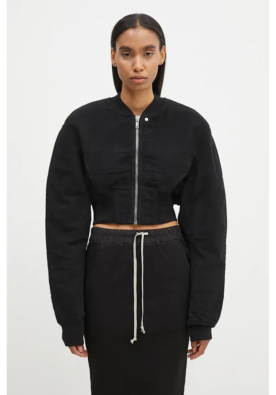 obrazek 1 Rick Owens kurtka bomber Collage Bomber damski kolor czarny przejściowa DS02D2723.MO