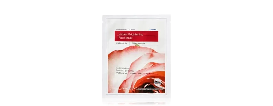 obrazek 1 KORRES Apothecary Wild Rose radiant skin with instant effect Maseczka w płacie 20 ml