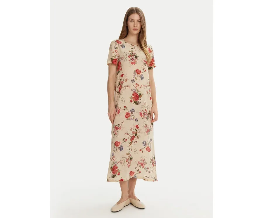 obrazek 1 Weekend Max Mara Sukienka letnia Giudy 2515221212 Beżowy Regular Fit