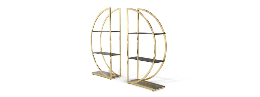 picture 2 Original brass bookcase