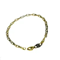 Picture Men's Italian full chain bracelet with a bird's eye link