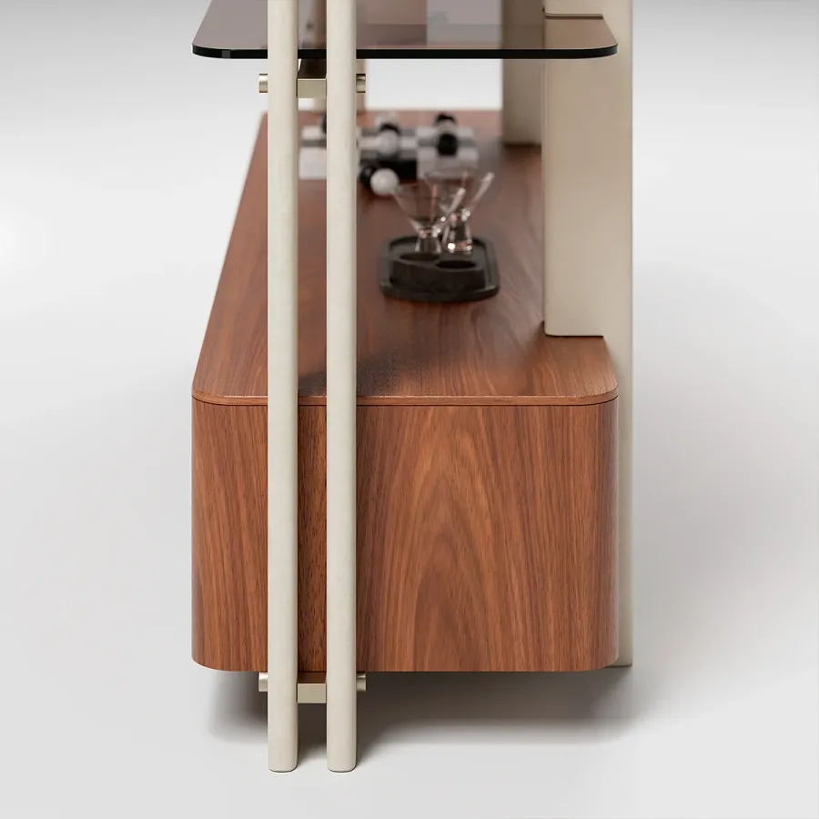 obrazek 22 Wspaniała włoska modernistyczna biblioteczka do salonu lub gabinetu