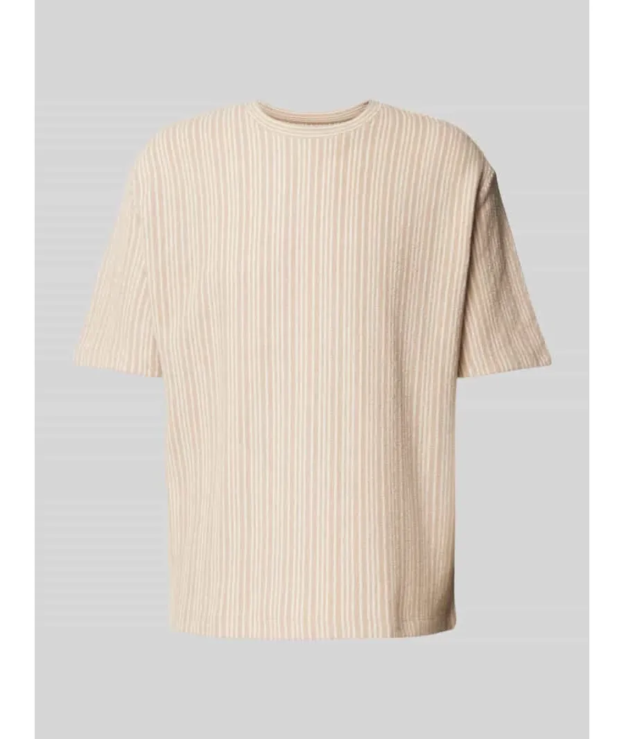 obrazek 1 T-shirt z prążkowanym okrągłym dekoltem