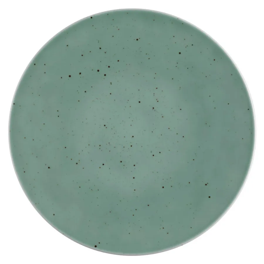 obrazek 1 Duży płaski okrągły talerz z porcelany 30 cm w kolorze turkusu - Seltmann Weiden