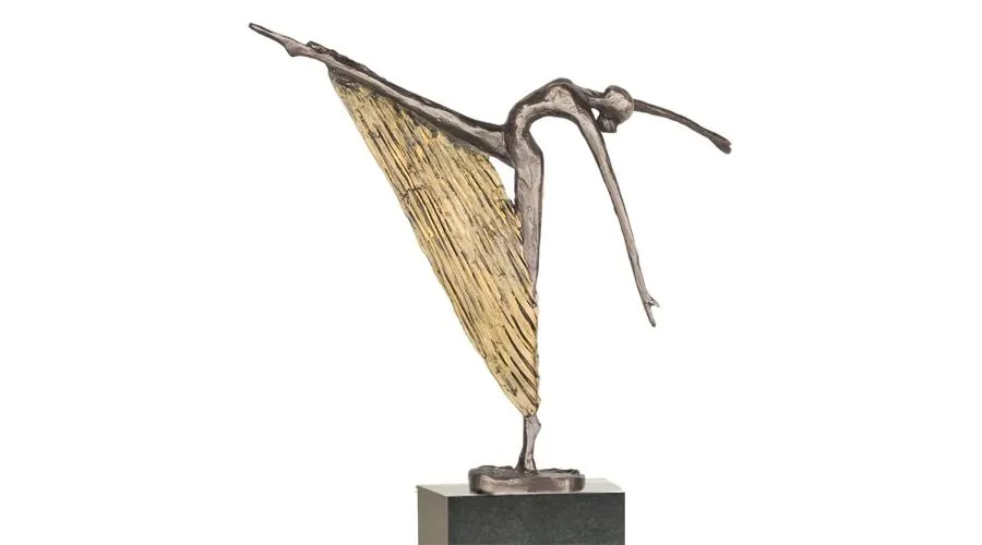 obrazek 1 Elegancka statuetka z platerowanego brązu "Wymagający krok" - na jubileusz firmy