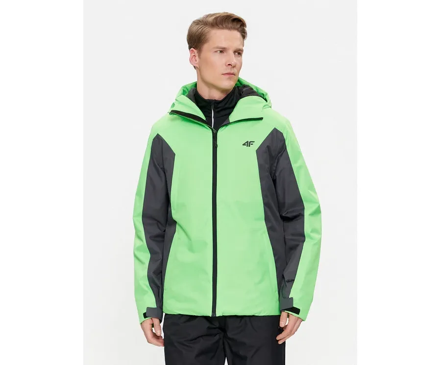 obrazek 1 4F Kurtka narciarska 4FAW23TTJAM306 Zielony Regular Fit