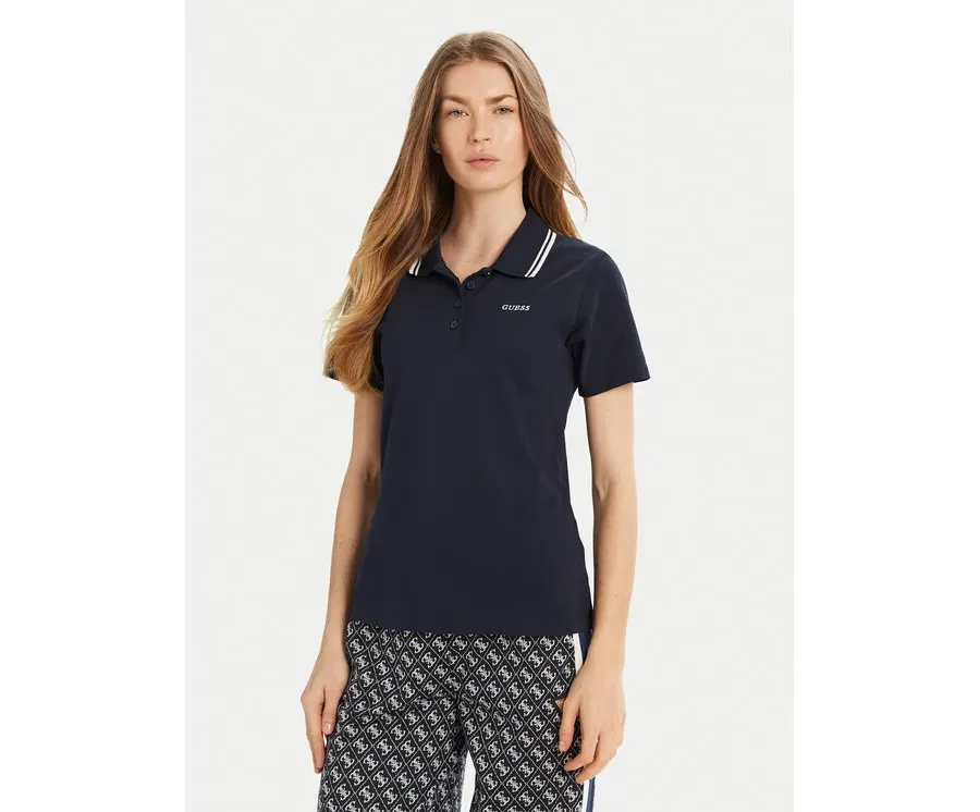 obrazek 1 Guess Polo V5GP06 KCOK1 Granatowy Slim Fit