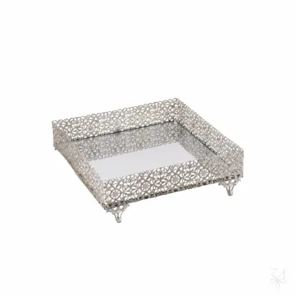 Zdjęcie Piękny stylowy srebrny serwetnik - Zaramella Argenti