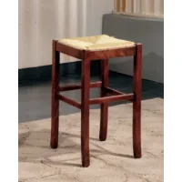 Picture High stool with straw seat - Fratelli Mirandola