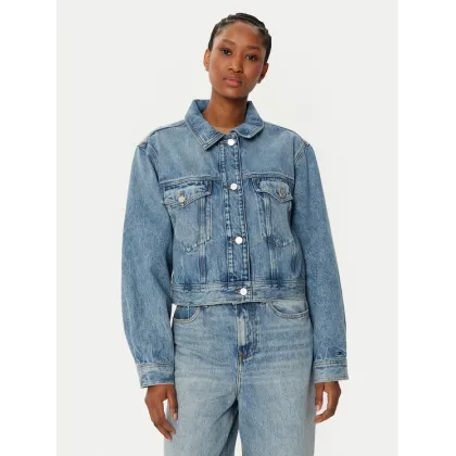 Zdjęcie Tommy Hilfiger Kurtka jeansowa WW0WW43731 Niebieski Straight Fit