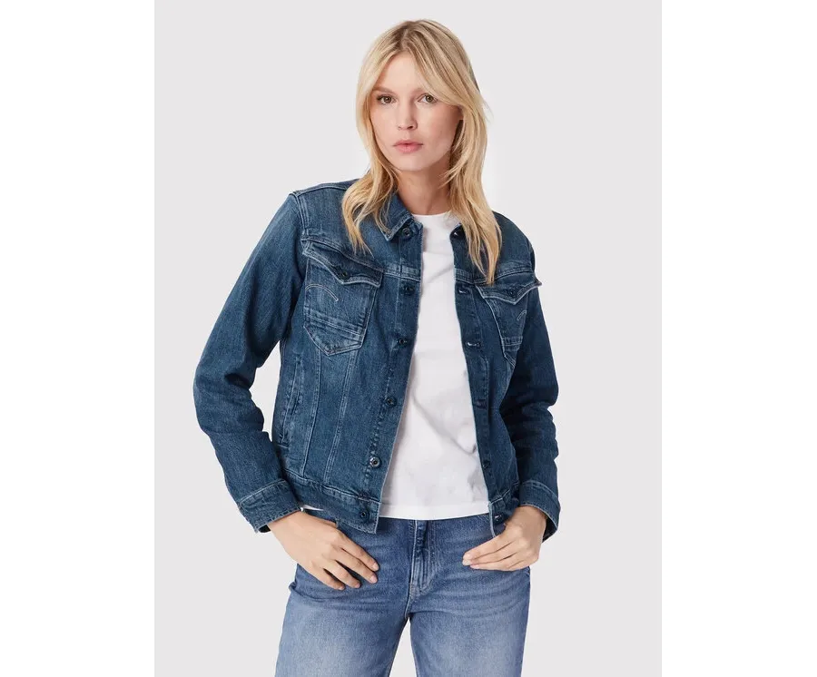 obrazek 1 G-Star Raw Kurtka jeansowa Burten Stretch D20051-C911-C767 Granatowy Regular Fit