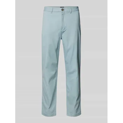 Zdjęcie Chinosy o kroju regular tapered fit ze szlufkami na pasek model ‘Drift’