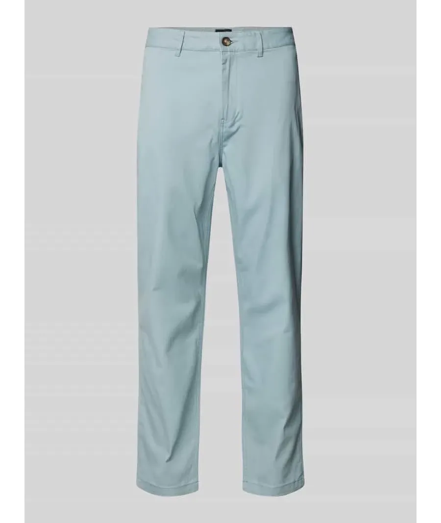 obrazek 1 Chinosy o kroju regular tapered fit ze szlufkami na pasek model ‘Drift’