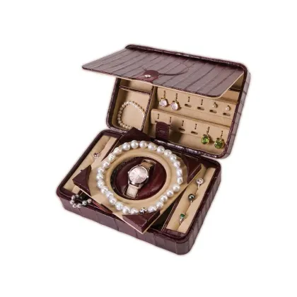 Zdjęcie Praktyczne skórzane pudełko na biżuterię i zegarek!