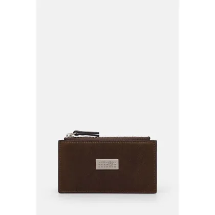 Zdjęcie MM6 Maison Margiela portfel skórzany kolor brązowy SA5UI0016.P7179