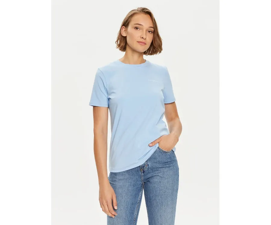 obrazek 1 Tommy Hilfiger T-Shirt 1985 WW0WW37877 Błękitny Regular Fit