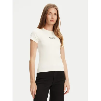 Zdjęcie Guess Jeans T-Shirt W5YP37 KA0H1 Écru Slim Fit