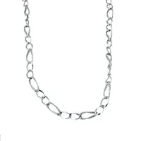 Picture Chain with alternating oval links, cm.45