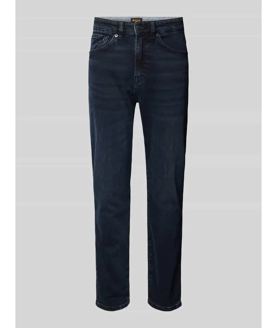 obrazek 1 Jeansy o kroju regular fit z detalem z logo model ‘MAINE’