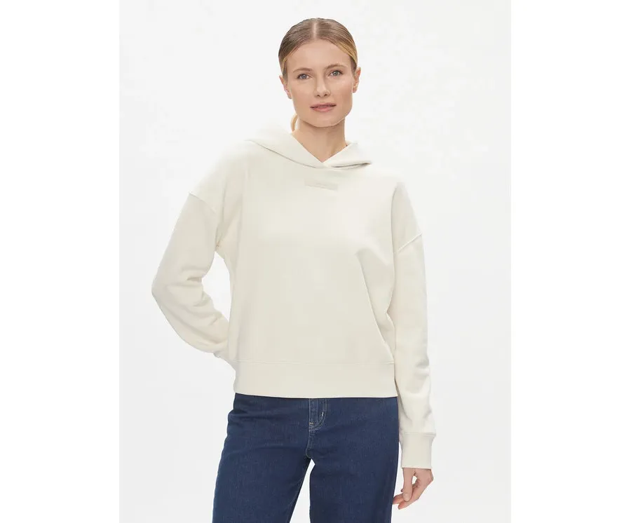 obrazek 1 Calvin Klein Bluza Micro Logo K20K206631 Écru Regular Fit