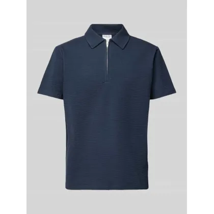 Zdjęcie Koszulka polo z krótkim zamkiem błyskawicznym model ‘SANDER’