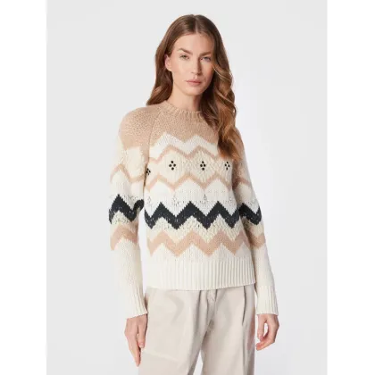 Zdjęcie Peserico Sweter E99948F03R Beżowy Regular Fit