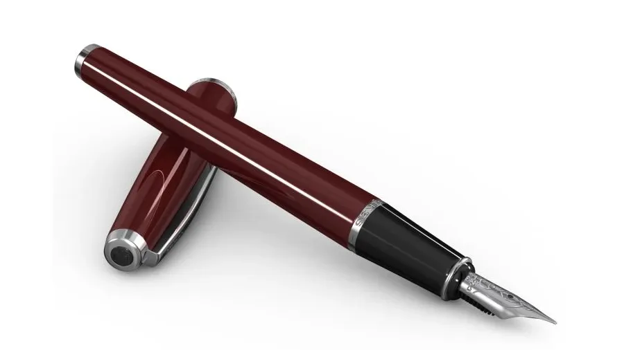 obrazek 1 Prestiżowy Fountain Pen Vintage 33 w kolorze bordowym