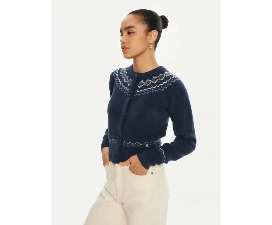 obrazek 1 Guess Kardigan W4PR0Y Z3LQ0 Granatowy Regular Fit