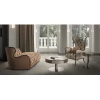 Zdjęcie Luksusowy okrągły włoski stolik