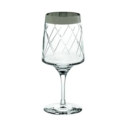 Picture A luxurious large wine goblet from the unique Biarritz – Vista Alegre collection