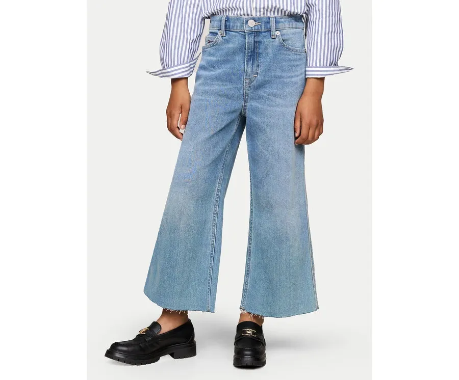 obrazek 1 Tommy Hilfiger Jeansy KG0KG08145 Niebieski Wide Leg
