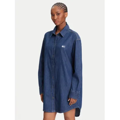 Zdjęcie Tommy Jeans Sukienka jeansowa DW0DW21420 Granatowy Relaxed Fit