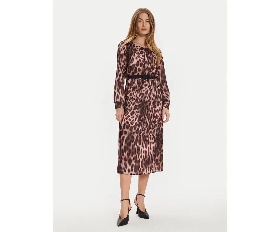 obrazek 1 Rinascimento Sukienka codzienna CFC0121279003 Brązowy Slim Fit