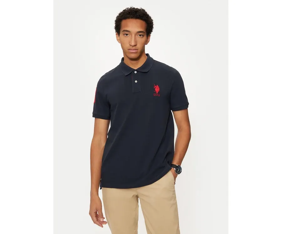 obrazek 1 U.S. Polo Assn. Polo MUP3313 Granatowy Regular Fit