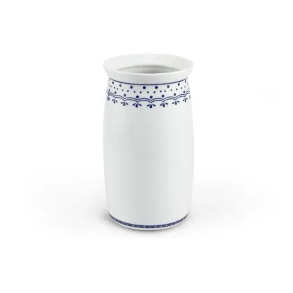 Zdjęcie Piękny stylowy wazon z porcelany zdobiony niebieskim wzorem - Leander