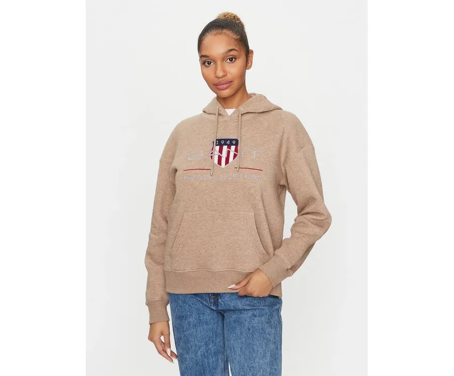 obrazek 1 Gant Bluza Archive Shield 4204567 Brązowy Relaxed Fit