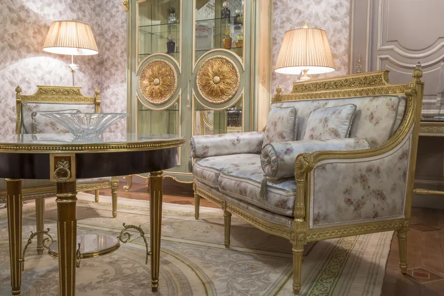 obrazek 3 Luksusowa włoska sofa z dwoma poduszkami w komplecie