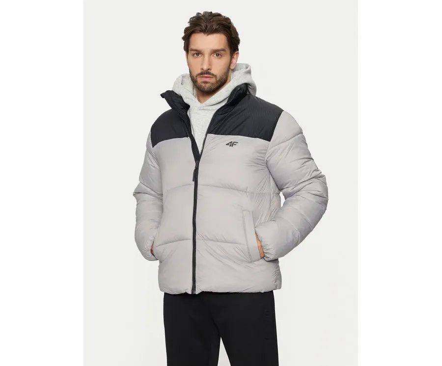 obrazek 1 4F Kurtka zimowa 4FWAW24TDJAM485 Szary Regular Fit