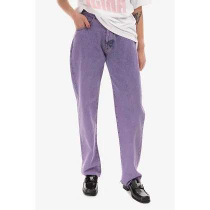 Zdjęcie Aries jeansy Acid damskie medium waist AR31313 BLUE AR31313-LILAC