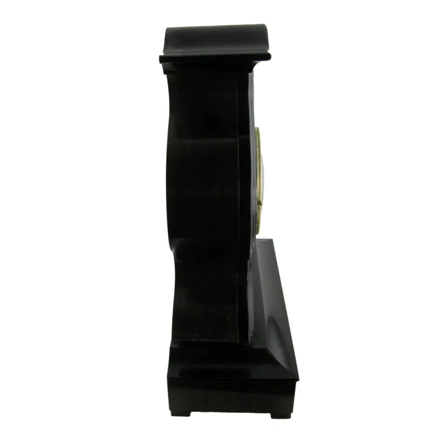 obrazek 3 Inkrustowany zegar stołowy w obudowie z drewna, kości słoniowej, cynku i mosiądzu