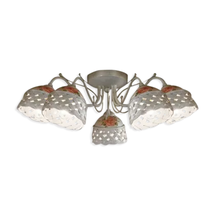 Zdjęcie Duża włoska lampa sufitowa-plafoniera Verona w stylu klasycznym