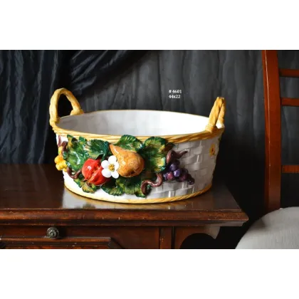 Picture Handmade ceramic fruit basket