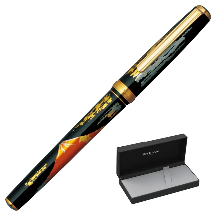 obrazek 3 Olśniewające pióro wieczne Vicoh Red Mt Fuji 18ct